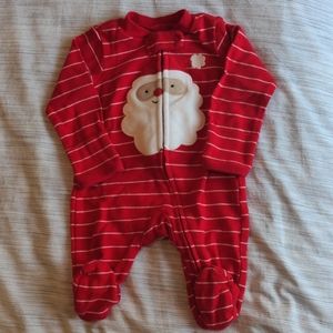 Newborn Santa Bodysuit with Footies